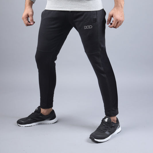 Straight Fit Panel Bottoms (Black)