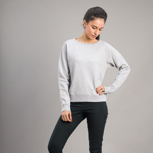 Crew Cozy Sweatshirt ( Light Grey Melange)