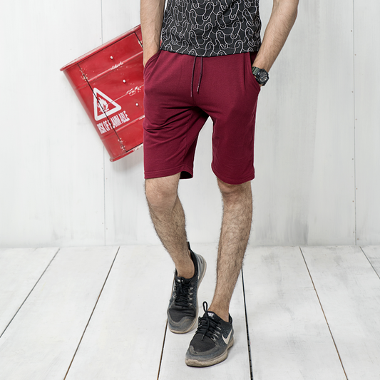 Relax Fit Shorts (Maroon)