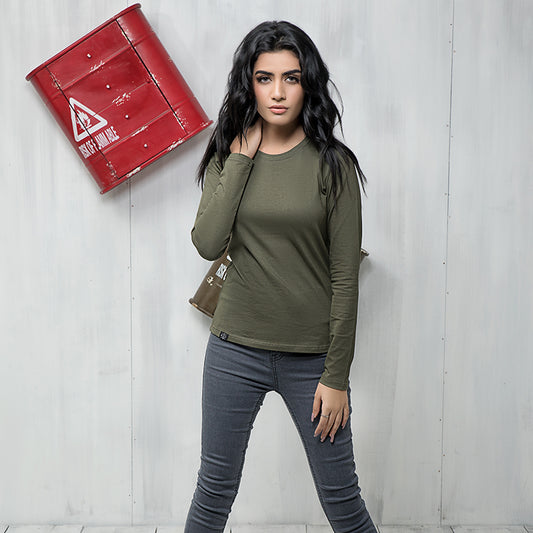 Long-Sleeve Tee (Olive)