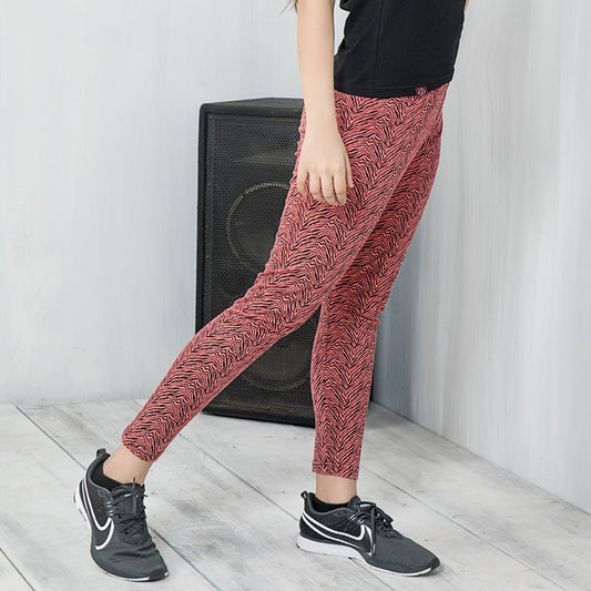 Skinny Textured Leggings (Coral)