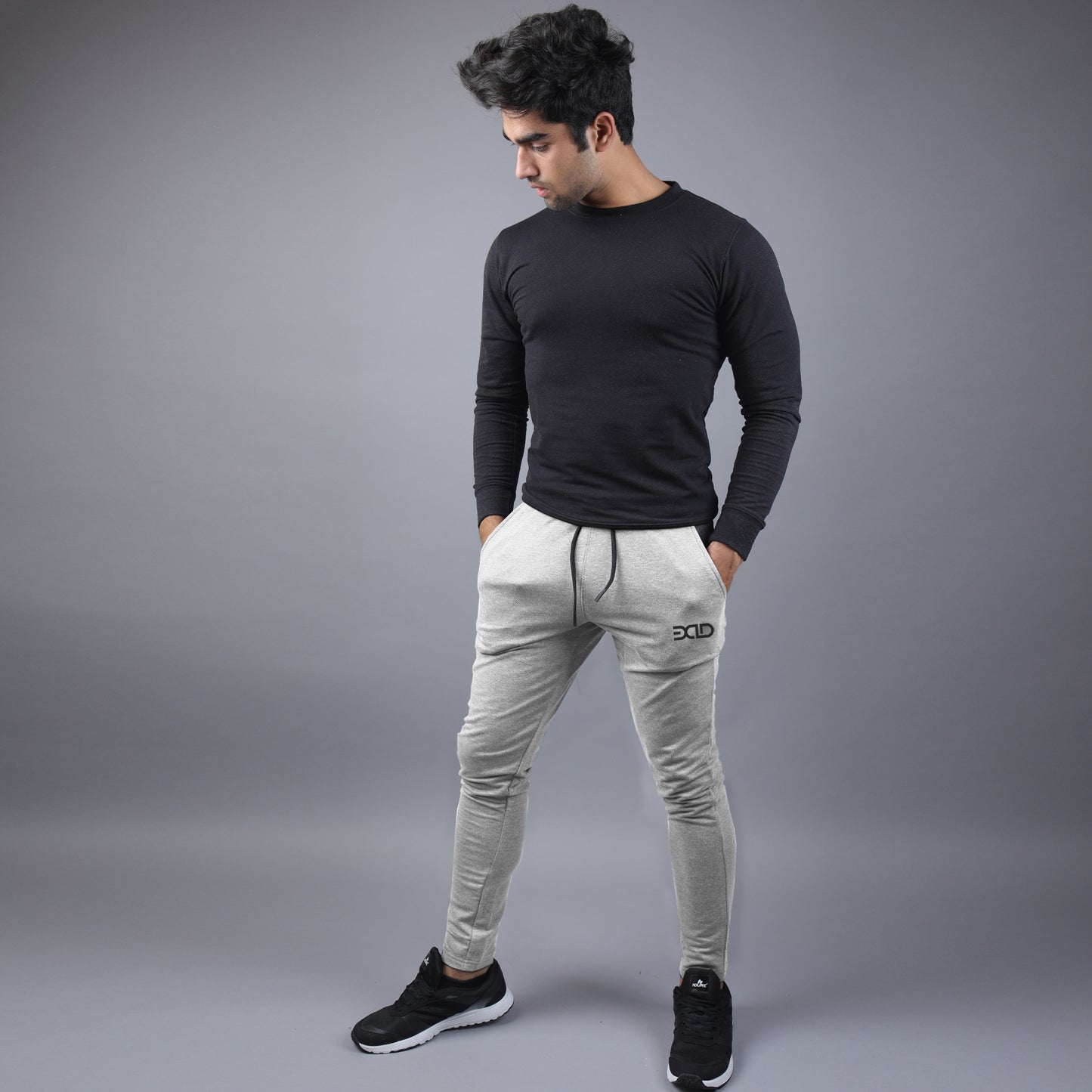 Straight Fit Bottoms (Light Grey)